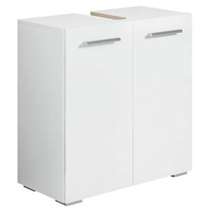 Badplaats Wastafel Onderkast Jupiter 60 x 30 x 60 cm - Wit - Badkamerkast – Staand Wastafelmeubel