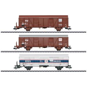 Märklin 47316 H0 3 goederenwagens Gbs 14 m Frico van de NS