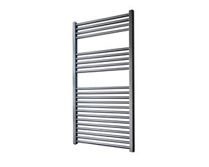 Sanicare design radiator recht 111,8 x 60 cm. gun metal HRA601118M