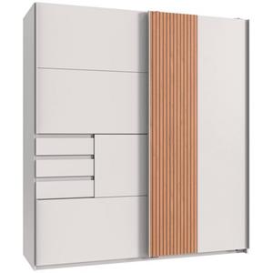 Wimex Schwebetürenschrank "Coburg", mit Akustikpaneel Optik, 180cm breit