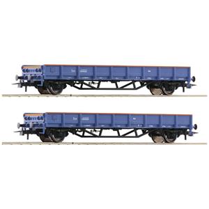 Roco 6600046 H0 2er-Set Niederbordwagen der Volkerrail