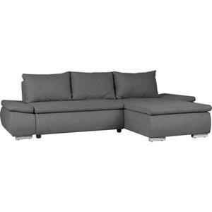 Home affaire Ecksofa "Acra", mit Bettfunktion und Bettkasten, in Mattenoptik
