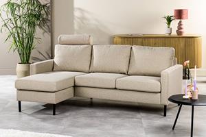 NADUVI Collection 3-zitshoekbank Azola links/rechts met hoofdsteun | 