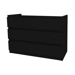 Boss & wessing Onderkast BWS Jupiter 120cm 3 Lades Zwart