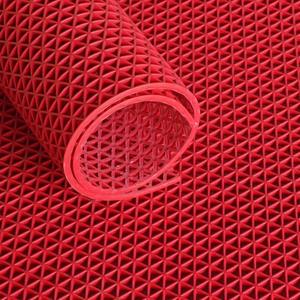 Gardenya Plastik Ultra Grip Rastermat Ruitstructuur 120 Cm - Rood