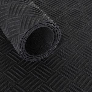 Stockz Gerecyclede Rubbermat Op Rol - Traanplaat 3mm Breedte 120cm