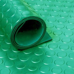 IVOL Rubbermat Op Rol Groen - Noppen 3mm - 120cm Breed