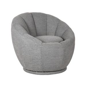 LABEL51 Fauteuil Crown - Grijs - Boucle