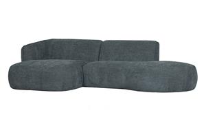 Hoekbank Polly Chaise Longue Links - Blauw/groen