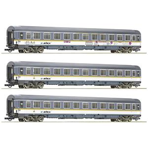 Roco 74018 H0 3er-Set Eurofima-Wagen alex der Länderbahn