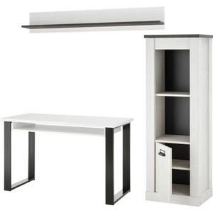 Home affaire Kastenset Sherwood Houtdecor, met schuurdeurbeslag van metaal, breedte ca. 190 cm (3 stuks)