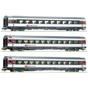 Roco 6200023 H0 3er-Set 2. Bözberg Interregio der SBB 1 EW-IV-Wagen 1. Klasse, Gattung A und zwei E