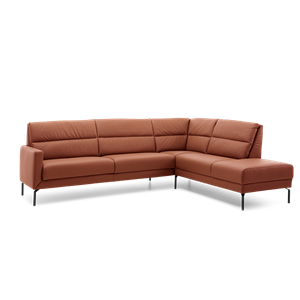 Prominent Hoekbank T-500 Cognacbruin Leer