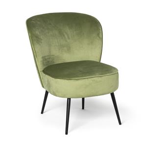 Xenos Fauteuil Frida - groen - 77x69x60 cm