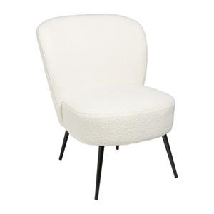 Xenos Fauteuil teddy - wit - 77x69x50 cm