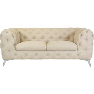 Leonique Chesterfield-Sofa "Glynis", aufwändige Knopfheftung, moderne Chesterfield Optik, Fußfarbe wählbar