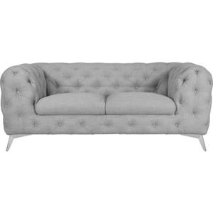 Leonique Chesterfield-Sofa "Glynis", aufwändige Knopfheftung, moderne Chesterfield Optik, Fußfarbe wählbar