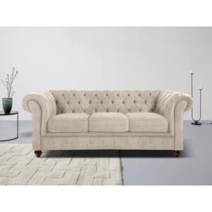 Home affaire Chesterfield-Sofa "Chesterfield", mit Knopfheftung, auch in Leder