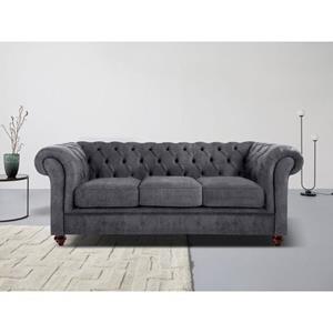 Home affaire Chesterfield-bank CHESTERFIELD met knoopsluiting, ook in leer