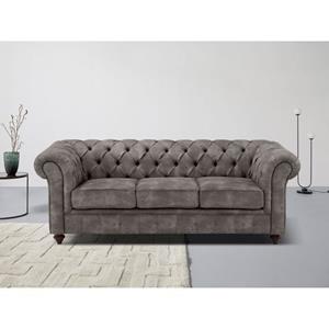 Home affaire Chesterfield-bank CHESTERFIELD met knoopsluiting, ook in leer