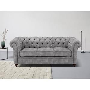 Home affaire Chesterfield-bank CHESTERFIELD met knoopsluiting, ook in leer