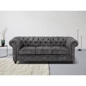 Home affaire Chesterfield-bank CHESTERFIELD met hoogwaardige knoopdetails, ook in leer