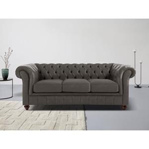 Home affaire Chesterfield-Sofa "Chesterfield", mit Knopfheftung, auch in Leder