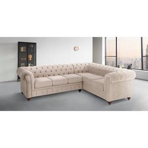 Home affaire Chesterfield-Sofa "Chesterfield", mit Knopfheftung, auch in Leder