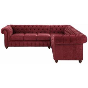 Home affaire Chesterfield-Sofa "Chesterfield", mit Knopfheftung, auch in Leder