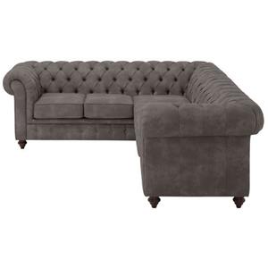 Home affaire Chesterfield-Sofa "Chesterfield", mit Knopfheftung, auch in Leder