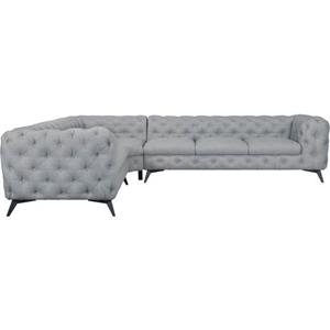 Leonique Chesterfield-bank Glynis luxueuze capitonnage, moderne chesterfield look, kleur van de poten ter keuze