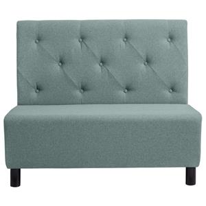 Vega 2-persoons bank Lerida II incl. poten; 118x62x102 cm (BxDxH); lichtblauw