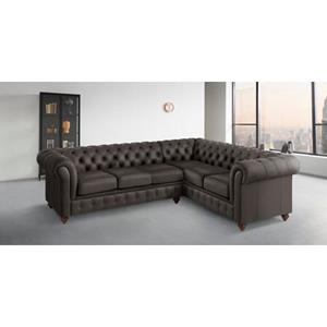 Home affaire Chesterfield-Sofa "Chesterfield", mit Knopfheftung, auch in Leder