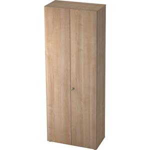 Kast TOPAS LINE, Garderobekast, 6 ordnerhoogten, B 800 mm, notenboom