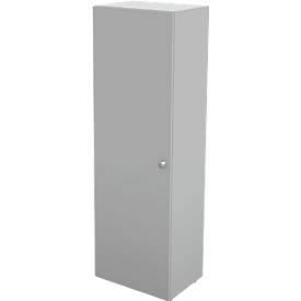 Schäfer Shop Genius Garderobekast TETRIS WALL, 1 legbord, deuraanslag links, B 600 x D 440 x H 1880 mm, lichtgrijs