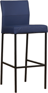 ShopX Leren barkruk bright hoog 117 blauw