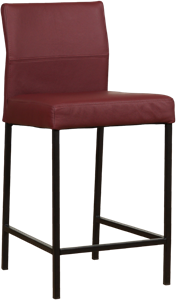 ShopX Leren barkruk bright laag 12.5 rood