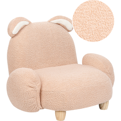 BELIANI Kinderfauteuil teddy beige KANNA