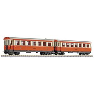 Liliput L340508 H0e 2er-Set Personenwagen B4ip/s 30 und 31, rot-creme der Zillertalbahn Rot-Creme