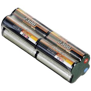 Reely Modellbau-Akkupack (NiMh) 9.6V 2300 mAh Zellen-Zahl: 8 Mignon (AA) Mignon (AA) Block Mit Lötf