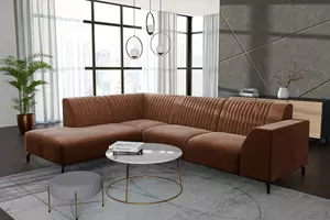 WOONENZO Hoekbank Prince - cognac - links