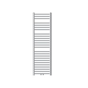 Ecd germany Badkamerradiator - 400 X 1500 Mm - Chroom - Gebogen Met Middenaansluiting