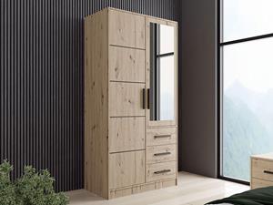 Mobistoxx Kledingkast KONSTANTINOS 2 deuren 3 lades artisan eik