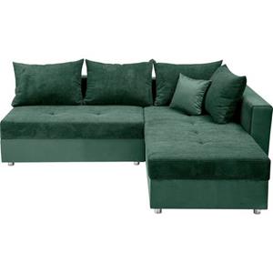 COLLECTION AB Ecksofa "30 Jahre Jubiläums-Modell Italia", mit Bettfunktion und Bettkasten, in Cord-Samt Mix