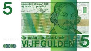 Munt-Online Bankbiljet 5 gulden 1973 Vondel II UNC