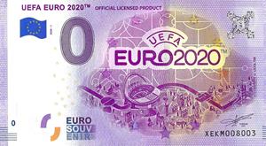 Munt-Online 0 euro biljet UEFA EURO 2020
