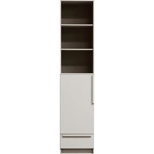 WOOOD Kleiderschrank "Pure - 1 Drs Legkast - Splitdeur Grenen Dust"