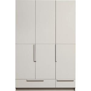 WOOOD Kleiderschrank "Pure - 3 Drs Hang/Legkast - Splitdeur Grenen Dust"