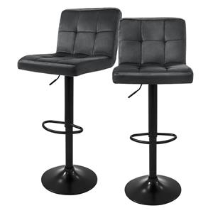 ML-Design Set van 2 barkrukken Abigail velvet | 