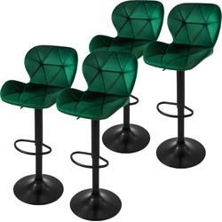 ML-Design Set van 4 barkrukken Leah velvet | 